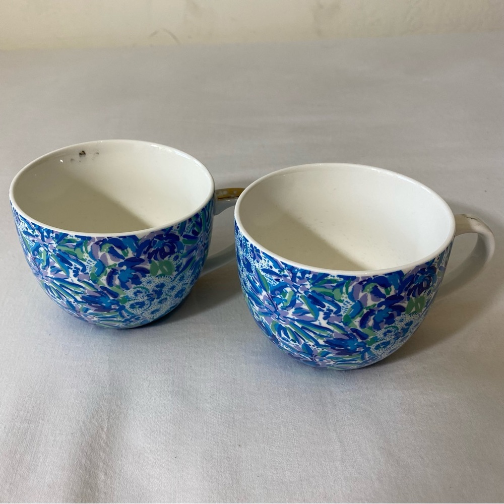 Pair of Lilly Pulitzer ceramic mugs